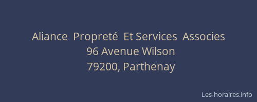 Aliance  Propret&eacute;  Et Services  Associes