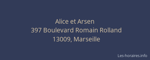 Alice et Arsen