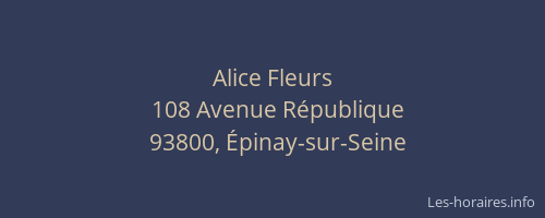 Alice Fleurs