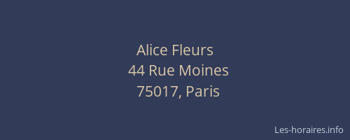 Alice Fleurs