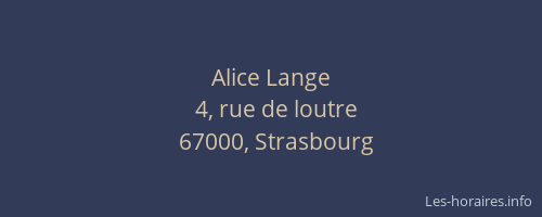 Alice Lange