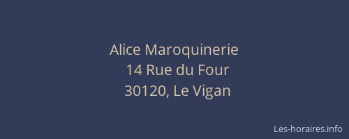 Alice Maroquinerie