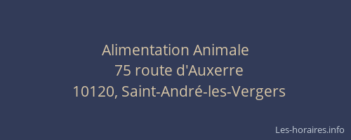 Alimentation Animale