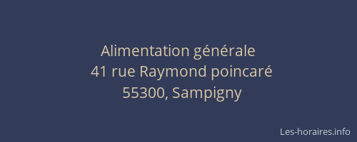 Alimentation g&eacute;n&eacute;rale