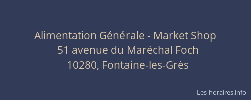 Alimentation Générale - Market Shop