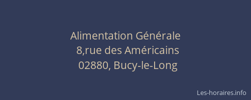 Alimentation Générale