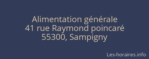 Alimentation générale