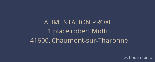 ALIMENTATION PROXI