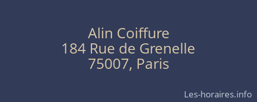 Alin Coiffure