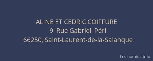 ALINE ET CEDRIC COIFFURE