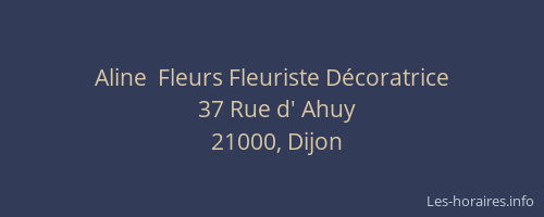Aline  Fleurs Fleuriste Décoratrice