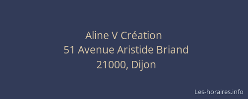 Aline V Création