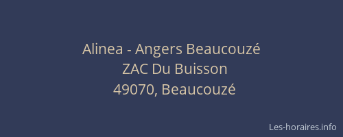 Alinea - Angers Beaucouzé