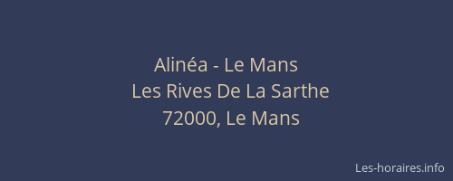 Alinéa - Le Mans