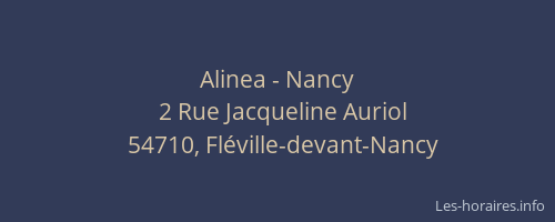 Alinea - Nancy
