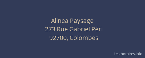 Alinea Paysage