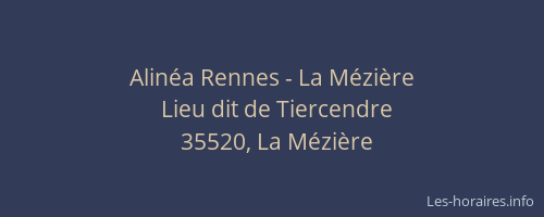 Alinéa Rennes - La Mézière