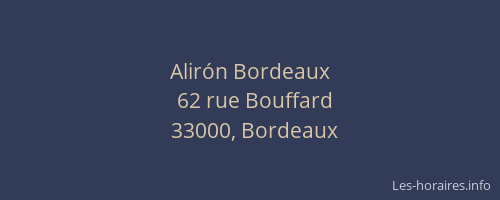 Alirón Bordeaux