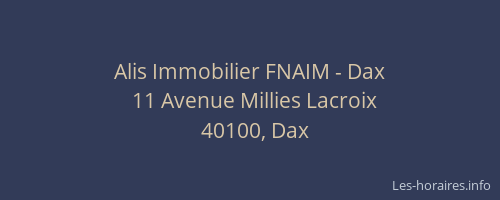 Alis Immobilier FNAIM - Dax