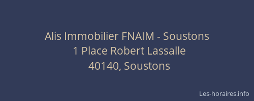 Alis Immobilier FNAIM - Soustons