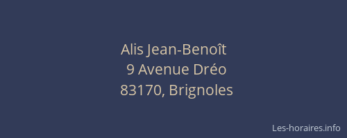 Alis Jean-Benoît