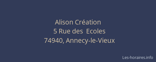 Alison Création