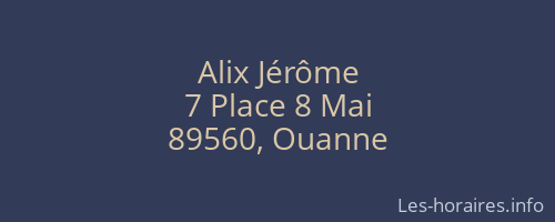 Alix Jérôme