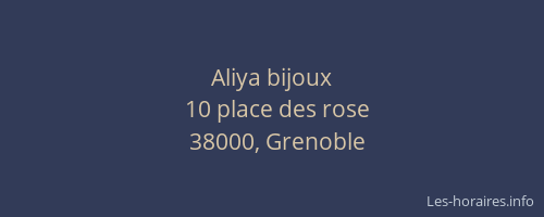 Aliya bijoux