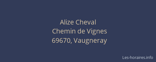 Alize Cheval