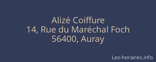 Alizé Coiffure