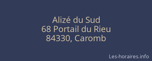 Alizé du Sud