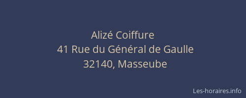 Aliz&eacute; Coiffure