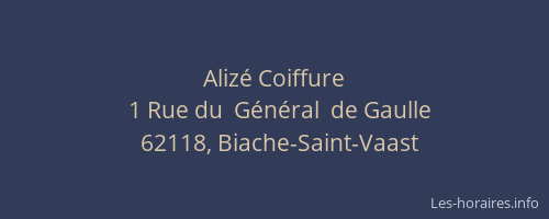 Aliz&eacute; Coiffure