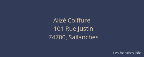 Aliz&eacute; Coiffure