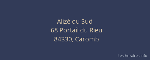 Aliz&eacute; du Sud