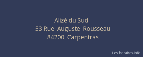 Aliz&eacute; du Sud