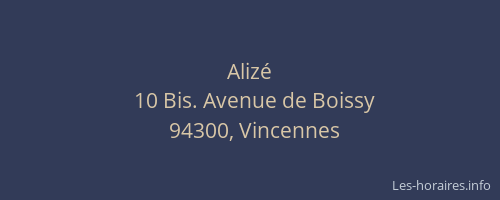 Aliz&eacute;