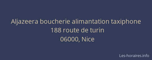 Aljazeera boucherie alimantation taxiphone