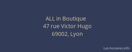 ALL in Boutique