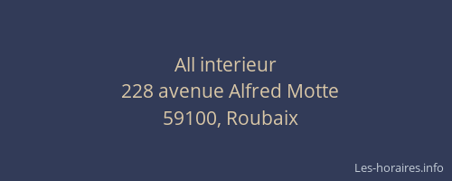 All interieur