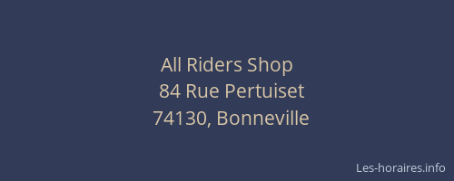 All Riders Shop