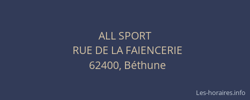 ALL SPORT