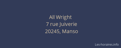 All Wright