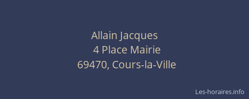 Allain Jacques