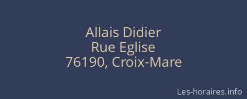 Allais Didier