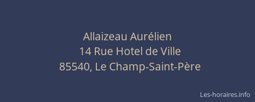 Allaizeau Aurélien