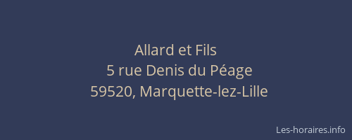 Allard et Fils