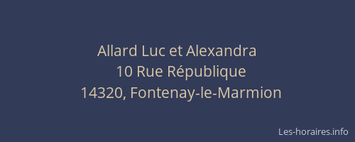 Allard Luc et Alexandra