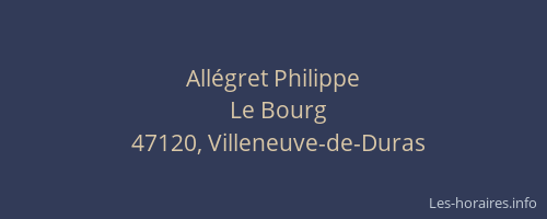 All&eacute;gret Philippe