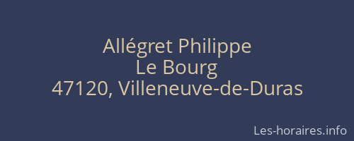 Allégret Philippe